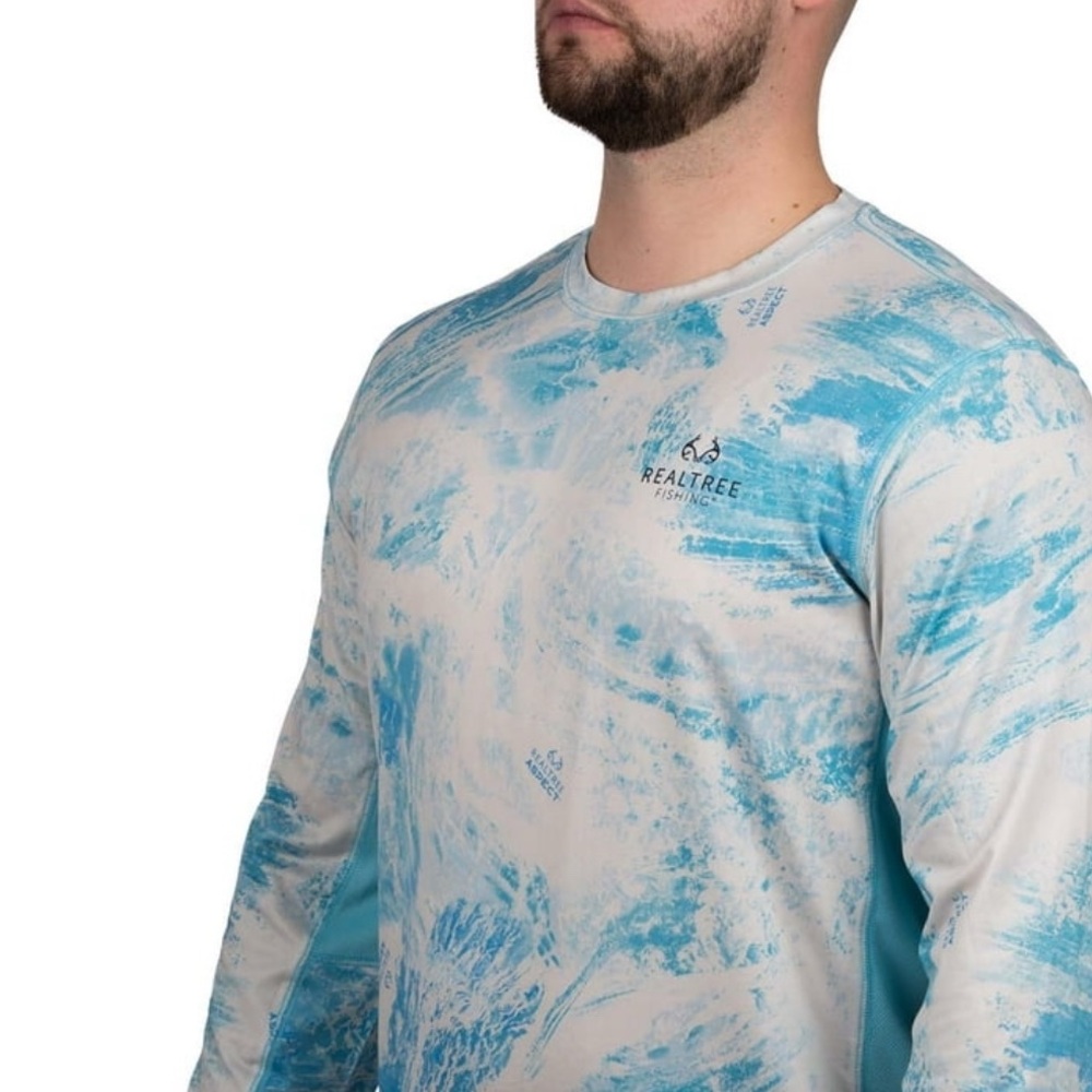 Realtree Aqua and White Performance Shirt